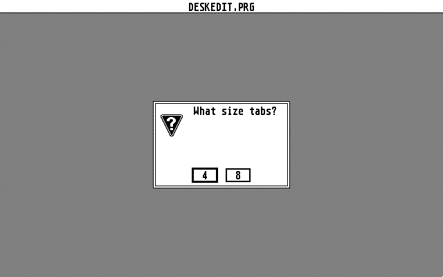 Desk Edit atari screenshot